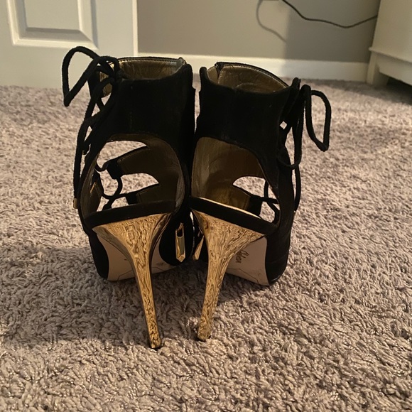 Sam Edelman Black Suede Booties - Picture 3 of 5